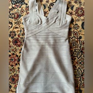 Herve Leger Light Blue Dress